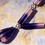 Tie an ddye glass blush violet neha crea collection invocation model mineral by nathalie crottaz