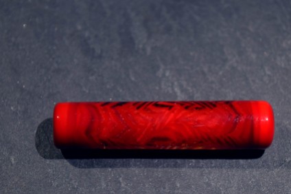 Red Mist Racked glass bead